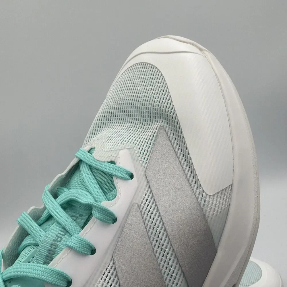 adidas Adizero Ubersonic 5 Tennis  Womens Silver White Sneakers Athletic Size 10